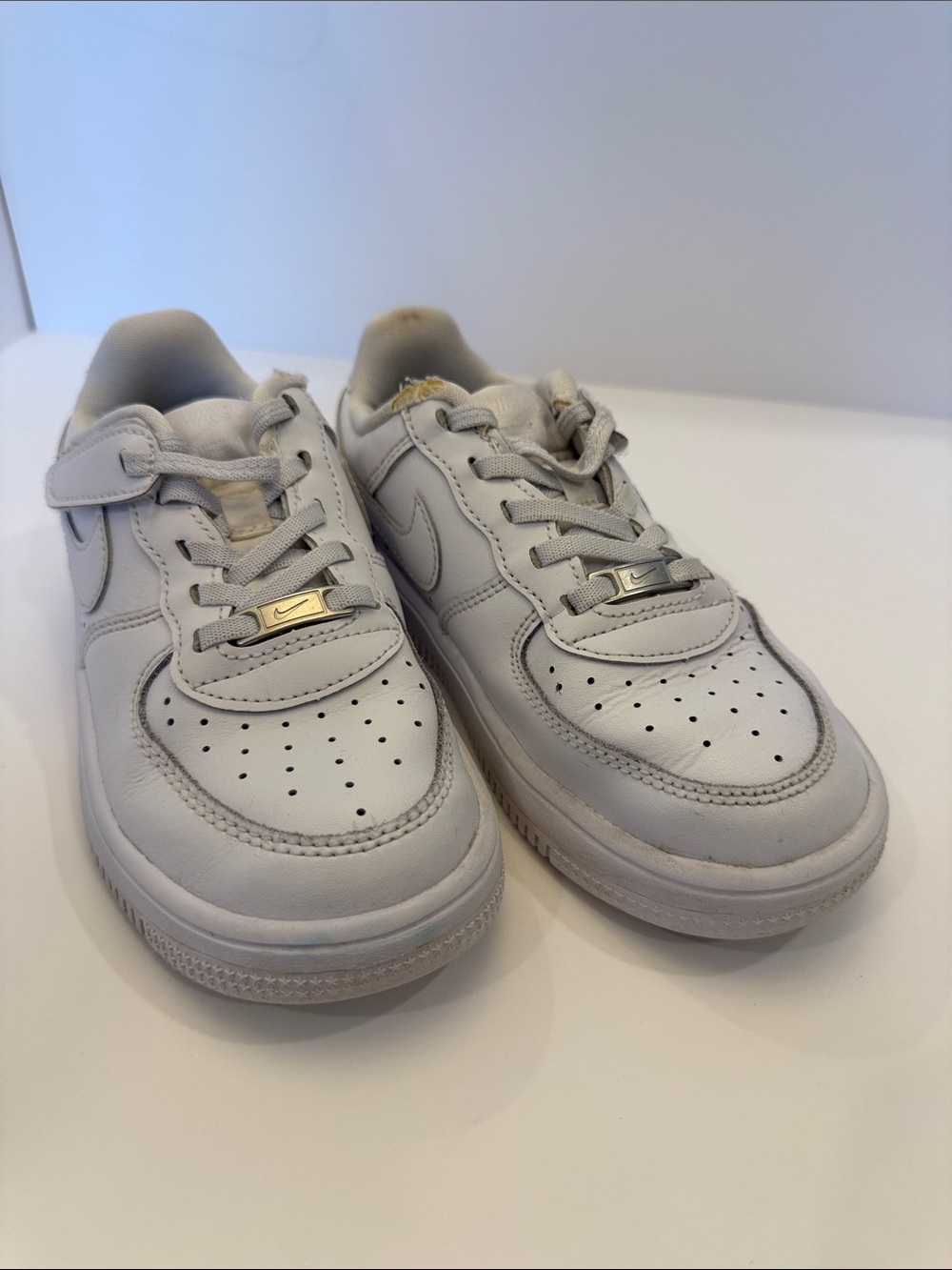 Nike Kids White Low-Top Sneakers 13 Air force 1